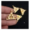 CONNECTOR0019- ARNA’S 4 PCs PACK OF GOLDEN FIVE HOLE KUNDAN CONNECTOR FOR JEWELLERY MAKING
