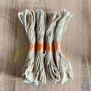 JUTE0010- ARNAS 2 PCS (APPROX 20 METERS) PACK OF OFF WHITE JUTE THREAD FOR JEWELLERY MAKING | CRAFTING