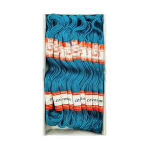 THREAD0030- ARNAS 1 BOX (25 PCS) OF DOLI WHITE MINT BLUE THREAD FOR SEWING | CRAFTING | JEWELLERY MAKING