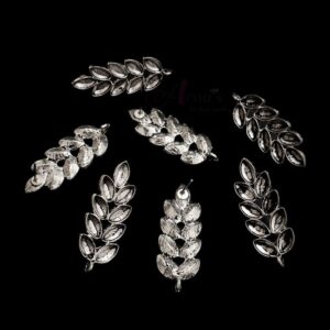 TOPs0078 – 3 PAIRS PACK OF GERMAN SILVER | OXIDIZED SILVER SINGLE LOOP STUD TOP FOR EARRING MAKING