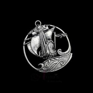 OXIS0293- 2 PCs PACK OF SILVER DESIGNER MOTIF GERMAN SILVER PENDANT
