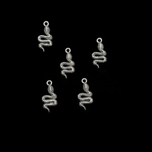 OXIS0295- 19 PCs PACK OF SILVER DESIGNER SNAKE SHAPED MOTIF GERMAN SILVER PENDANT(20GM)