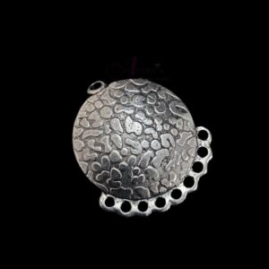 OXIS0305- 2 PCs PACK OF SILVER DESIGNER MOTIF GERMAN SILVER PENDANT