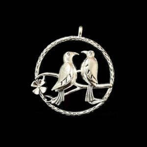 OXIS0317- 2 PCs PACK OF SILVER DESIGNER MOTIF GERMAN SILVER PENDANT