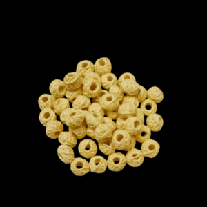 COTTONBALL19- 1 PACK OF CREAM HANDMADE COTTON THREAD BALL FOR JEWELLERY MAKING- (APPROX. 100 PC)