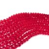 CRYSTAL0012- 1 STRAND 8MM RED CUT CRYSTAL BEADS