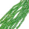 CRYSTAL0018- 1 STRAND 4MM PARROT GREEN CUT CRYSTAL BEADS