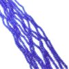 CRYSTAL0035- 1 STRAND 4MM COBALT BLUE OPAQUE CUT CRYSTAL BEADS