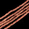 CRYSTAL0053	- 1 STRAND 4MM ORANGE OPAQUE CUT CRYSTAL BEADS