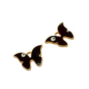 ECHARMS0082- ARNAS 2 PCS PACK OF ANTIQUE GOLDEN CUTE BUTTERFLY CHARMS FOR NECKLACE | BRACELET | RAKHI MAKING