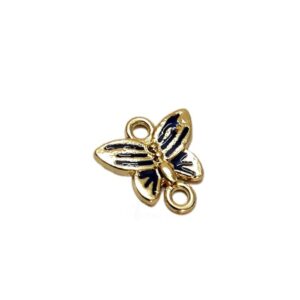 ECHARMS0092- ARNAS 2 PCS PACK OF ANTIQUE GOLDEN DESIGNER BUTTERFLY CHARMS FOR NECKLACE | BRACELET | RAKHI MAKING