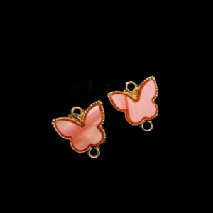 ECHARMS0095- ARNAS 2 PCS PACK OF ANTIQUE GOLDEN CUTE BUTTERFLY CHARMS FOR NECKLACE | BRACELET | RAKHI MAKING