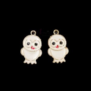 ECHARMS0133- ARNAS 2 PCS PACK OF ANTIQUE GOLDEN CUTE BIRD MOTIF CHARMS FOR NECKLACE | BRACELET | RAKHI MAKING