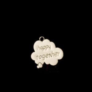ECHARMS0150- ARNAS 2 PCS PACK OF ANTIQUE GOLDEN CUTE TEXT MOTIF CHARMS FOR NECKLACE | BRACELET | RAKHI MAKING