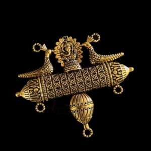 OXIG0210 - 1 PC PACK OF GOLDEN DESIGNER MOTIF GERMAN SILVER PENDANT
