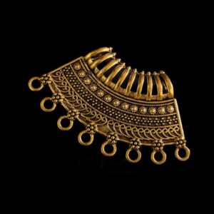 OXIG0214 -1 PC GOLDEN DESIGNER MOTIF GERMAN SILVER PENDANT