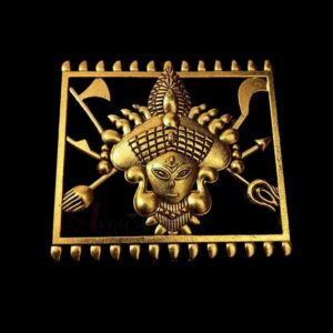 OXIG0223 - 2 PCs PACK OF GOLDEN DEVI MOTIF GERMAN SILVER PENDANT