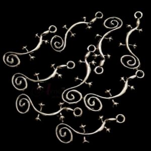 OXIS0326- 15 PCS PACK OF SILVER DESIGNER MOTIF GERMAN SILVER PENDANT