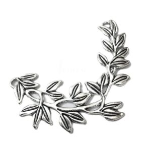 OXIS0330- 2 PCS PACK OF SILVER DESIGNER MOTIF GERMAN SILVER PENDANT