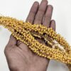 Loreal21- ARNAS GOLD PLATED LOREAL YELLOW PEARL BEADS FOR JEWELLERY MAKING