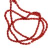 OVALBEADS35- 1 STRAND ORANGE 6 X 4.5 MM GLASS OVAL BEADS