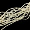 PEARLBEADS0001 - 1 STRAND IVORY WHITE 2 MM ROUND PEARL BEADS