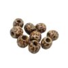 WOODEN0029- ARNAS 1 PACK OF DESIGNER CYLINDRICAL WOODEN BEADS FOR BRACELETE | RAKHI MAKING (25 gm)