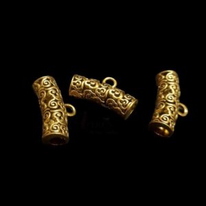 PIPE0003- ARNAS 6 PIECES PACK OF GOLDEN OXIDIZED | GERMAN SILVER CONNECTOR FOR JEWELLERY MAKING