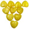 ARNAS 5 PC PACK OF YELLOW HEART MOTIVE CHEMICAL BEADS