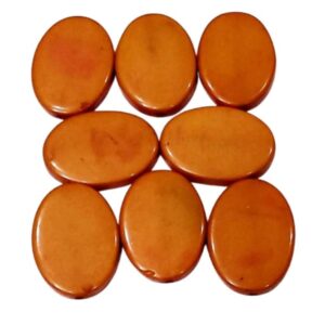 ARNAS 4 PC PACK OF ORANGE OVAL MOTIVE CHEMICAL BEADS