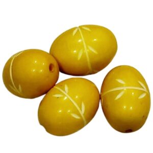 ARNAS 4 PCs PACK OF YELLOW ELLIPSOID MOTIVE CHEMICAL BEADS
