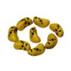 ARNAS 4 PCs PACK OF YELLOW IRREGULAR STONE MOTIVE CHEMICAL BEADS