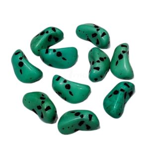 ARNAS 5 PCs PACK OF SEA GREEN IRREGULAR STONE MOTIVE CHEMICAL BEADS