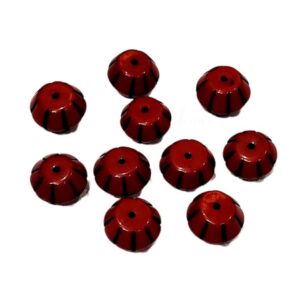 ARNAS 5 PCs PACK OF RED CYLINDRICAL TRAPEZIUM MOTIVE CHEMICAL BEADS