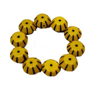 ARNAS 5 PCs PACK OF YELLOW CYLINDRICAL TRAPEZIUM MOTIVE CHEMICAL BEADS