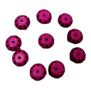 ARNAS 5 PCs PACK OF PINK CYLINDRICAL TRAPEZIUM MOTIVE CHEMICAL BEADS