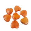 ARNAS 7 PCs PACK OF ORANGE HEART MOTIVE CHEMICAL BEADS