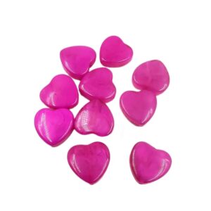 ARNAS 5 PCs PACK OF PINK HEART MOTIVE CHEMICAL BEADS