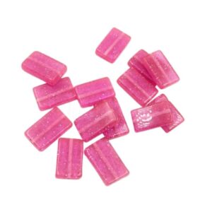 ARNAS 6 PCs PACK OF BABY PINK GEOMETRIC MOTIVE CHEMICAL BEADS