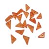 ARNAS 10 PCs PACK OF ORANGE TRIANGULAR MOTIVE CHEMICAL BEADS