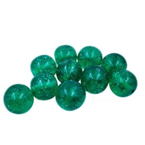ARNAS 6 PCs PACK OF 17 MM DARK GREEN SPHERE MOTIVE CHEMICAL BEADS