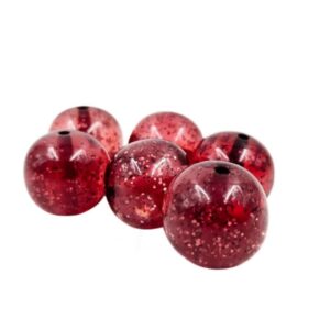 ARNAS 6 PCs PACK OF 17 MM MAROON SPHERE MOTIVE CHEMICAL BEADS