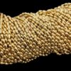 PLASTICBEADS0055 - ARNAS 125 PCs PACK OF 7 X 5 MM GOLDEN DROP MOTIVE PLASTIC BEADS FOR JEWELLERY MAKING ( 20 GRAMS PACK )