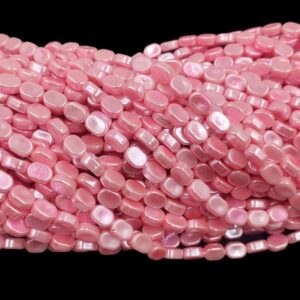 PLASTICBEADS0062 – ARNAS 80 PCs PACK OF 10 X 8 MM BLUSH PINK GEOMETRIC MOTIVE PLASTIC BEADS FOR JEWELLERY MAKING ( 30 GMs )