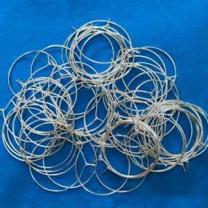 FINDINGS0060 - ARNA'S 5 PAIR PACK OF SILVER BALI RINGS FOR EARRINGS | JEWELRY MAKING