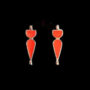 ARNAS 10 PCS PACK OF SILVER OXIDIZED CHARMS MULTICOLORED MEENA FOR NECKLACE | EARRINGS MAKING