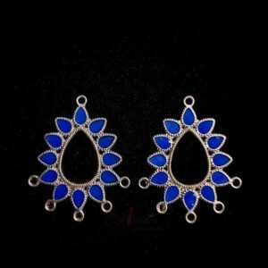 MEENAP0204/MEENAP0202/MEENAP0203/MEENAP0206/MEENAP0201/MEENAP0205- ARNAS 5 PCS PACK OF SILVER OXIDIZED MEENA CHARMS FOR NECKLACE | EARRINGS MAKING