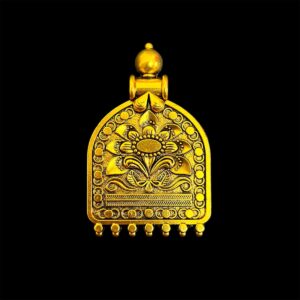 OXIG0144– ARNA’S 1 PCS PACK OF SILVER PLATED DESIGNER  GERMAN SILVER PENDANT