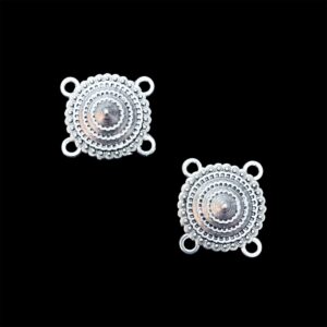 OXIS0111– 10 PCS PACK OF SILVER PLATED DESIGNER  GERMAN SILVER PENDANT