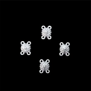 OXIS0109– 23 PCS(20 GM) PACK OF SILVER PLATED DESIGNER  GERMAN SILVER PENDANT